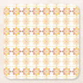 Traditioneel Lets ZUN-teken geometrisch ontwerp VI Kartonnen Onderzetters (Voorkant)