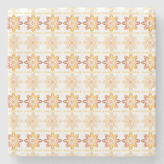 Traditioneel Lets ZUN-teken geometrisch ontwerp VI Stenen Onderzetter (Voorkant)