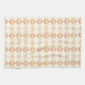 Traditioneel Lets ZUN-teken geometrisch ontwerp VI Theedoek (Horizontaal)