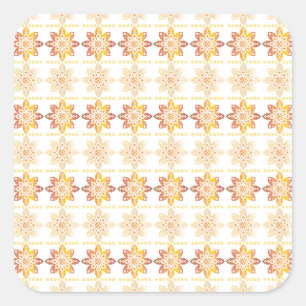 Traditioneel Lets ZUN-teken geometrisch ontwerp VI Vierkante Sticker