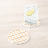 Traditioneel Lets ZUN-teken geometrisch ontwerp VI Zandsteen Onderzetter (Zijkant)