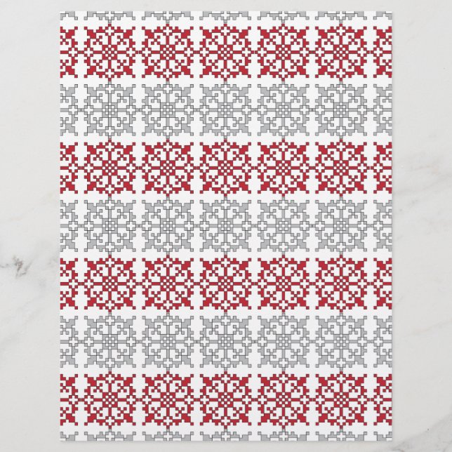 Traditioneel Lets ZUN-teken geometrisch patroon I (Voorkant)