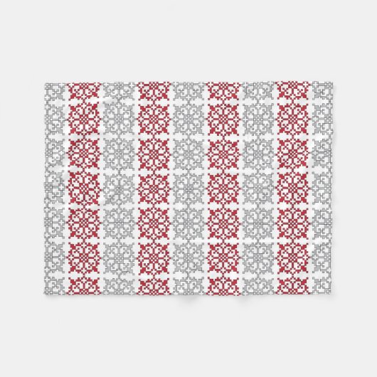 Traditioneel Lets ZUN-teken geometrisch patroon I Fleece Deken (Voorkant (Horizontaal))