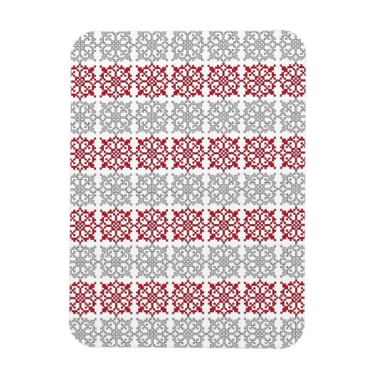 Traditioneel Lets ZUN-teken geometrisch patroon I Magneet (Verticaal)