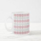 Traditioneel Lets ZUN-teken geometrisch patroon I Matglas Koffiemok (Links)