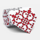 Traditioneel Lets ZUN-teken geometrisch patroon I Stropdas (Opgerold)