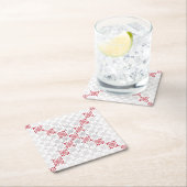 Traditioneel Lets ZUN-teken geometrisch patroon II Kartonnen Onderzetters (Insitu)