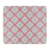 Traditioneel Lets ZUN-teken geometrisch patroon II Snijplank (Voorkant)