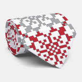 Traditioneel Lets ZUN-teken geometrisch patroon II Stropdas (Opgerold)