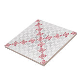 Traditioneel Lets ZUN-teken geometrisch patroon II Tegeltje (Zijkant)