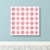 Traditioneel Lets ZUN-teken geometrisch patroon IV Canvas Afdruk (Insitu (Houten vloer))