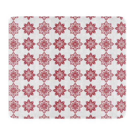 Traditioneel Lets ZUN-teken geometrisch patroon IV Snijplank (Voorkant)