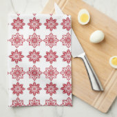 Traditioneel Lets ZUN-teken geometrisch patroon IV Theedoek (Quarter Fold)