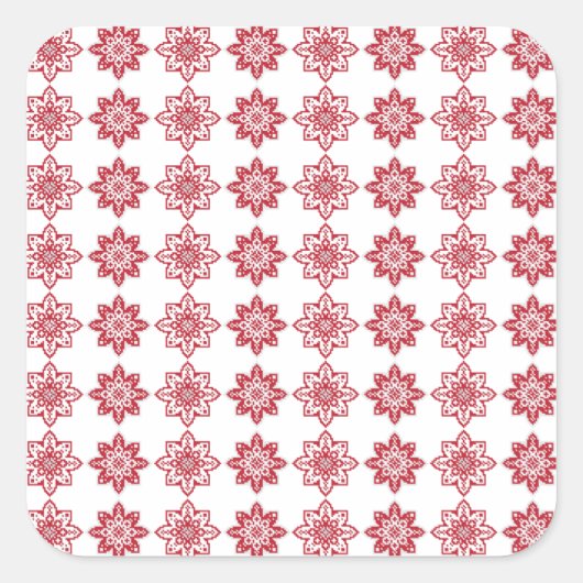 Traditioneel Lets ZUN-teken geometrisch patroon IV Vierkante Sticker (Voorkant)