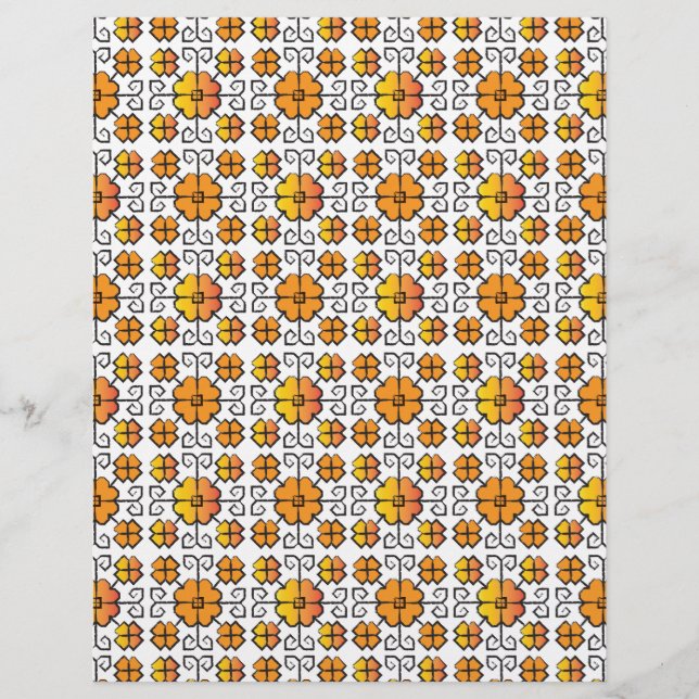 Traditioneel Lets ZUN-teken geometrisch patroon V (Voorkant)