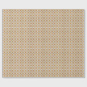 Traditioneel Lets ZUN-teken geometrisch patroon V Cadeaupapier (Vlak)