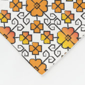 Traditioneel Lets ZUN-teken geometrisch patroon V Fleece Deken (Hoek)