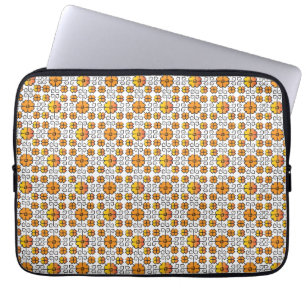 Traditioneel Lets ZUN-teken geometrisch patroon V Laptop Sleeve