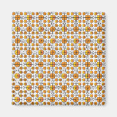 Traditioneel Lets ZUN-teken geometrisch patroon V Magneet (Voorkant)