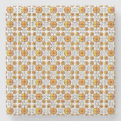 Traditioneel Lets ZUN-teken geometrisch patroon V Stenen Onderzetter (Voorkant)