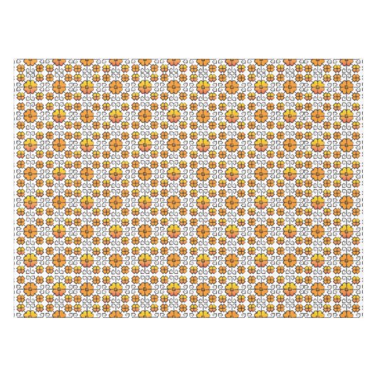 Traditioneel Lets ZUN-teken geometrisch patroon V Tafelkleed (Voorkant (Horizontaal))