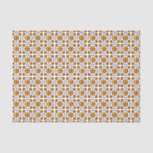 Traditioneel Lets ZUN-teken geometrisch patroon V Tissuepapier (Voorkant)