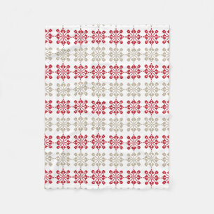 Traditioneel Lets ZUN-teken geometrisch patroon VI Fleece Deken