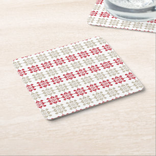 Traditioneel Lets ZUN-teken geometrisch patroon VI Kartonnen Onderzetters