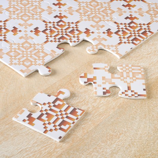 Traditioneel Lets ZUN-teken geometrisch patroon VI Legpuzzel (Zijkant)