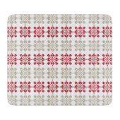 Traditioneel Lets ZUN-teken geometrisch patroon VI Snijplank (Voorkant)