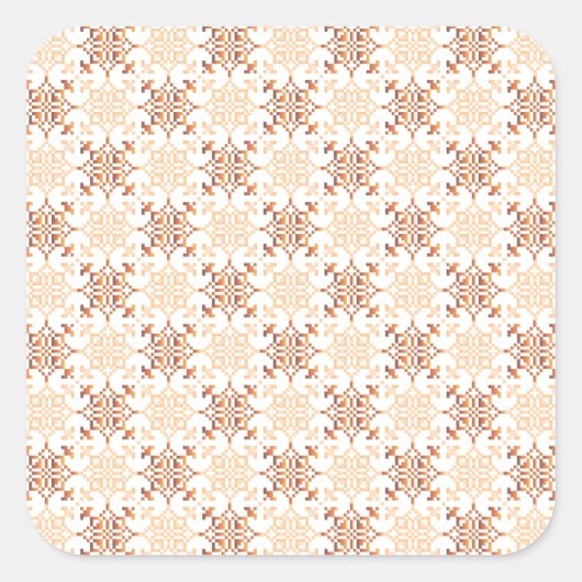 Traditioneel Lets ZUN-teken geometrisch patroon VI Vierkante Sticker (Voorkant)