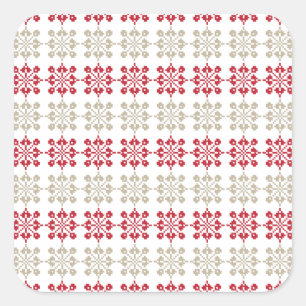 Traditioneel Lets ZUN-teken geometrisch patroon VI Vierkante Sticker