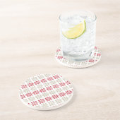 Traditioneel Lets ZUN-teken geometrisch patroon VI Zandsteen Onderzetter (Zijkant)