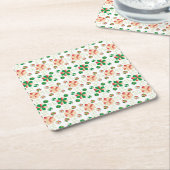 Traditioneel Lets ZUN-teken geometrisch patroon X Kartonnen Onderzetters (Schuin)