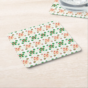 Traditioneel Lets ZUN-teken geometrisch patroon X Kartonnen Onderzetters