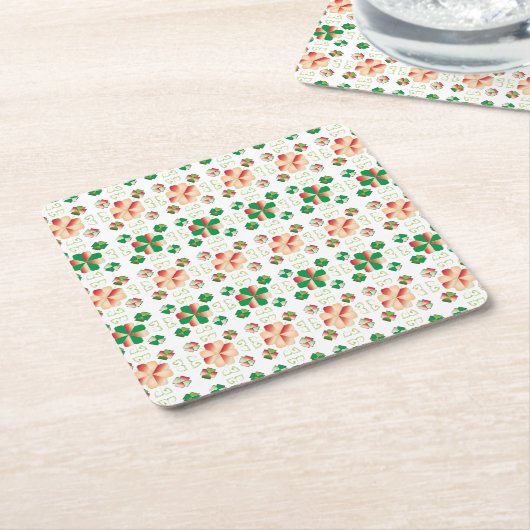 Traditioneel Lets ZUN-teken geometrisch patroon X Kartonnen Onderzetters (Schuin)