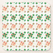 Traditioneel Lets ZUN-teken geometrisch patroon X Kartonnen Onderzetters (Voorkant)