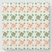 Traditioneel Lets ZUN-teken geometrisch patroon X Stenen Onderzetter (Voorkant)