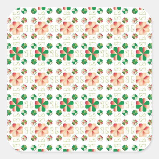 Traditioneel Lets ZUN-teken geometrisch patroon X Vierkante Sticker (Voorkant)