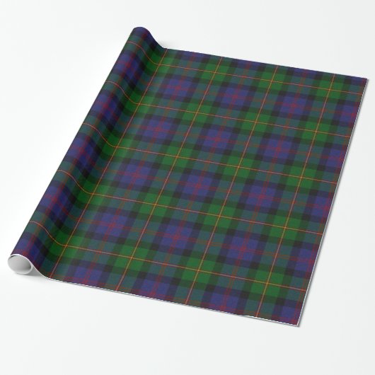 Traditioneel Logan Tartan Wrapping Paper Cadeaupapier (Uitgerold)