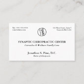 Traditioneel Logo-chiropractisch Visitekaartje (Voorkant)