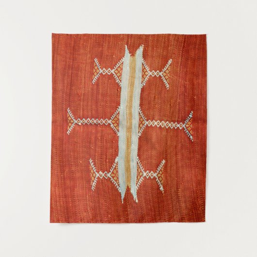 Traditioneel Marokkaans Berbers symbool, oude kuns Wandkleed (Voorkant)