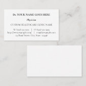 Traditioneel medisch professioneel Visitekaartje (Voorkant / Achterkant)
