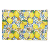 Traditioneel mediterraan patroon met leemons kussensloop (Achterkant)