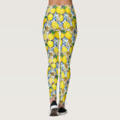 Traditioneel mediterraan patroon met leemons leggings (Achterkant)