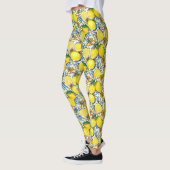 Traditioneel mediterraan patroon met leemons leggings (Links)