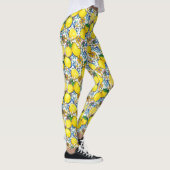 Traditioneel mediterraan patroon met leemons leggings (Rechts)