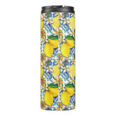 Traditioneel mediterraan patroon met leemons thermosbeker (Achterkant)