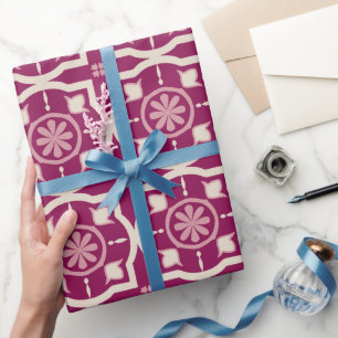 Traditioneel mediterraan Portugees Azulejo Cadeaupapier