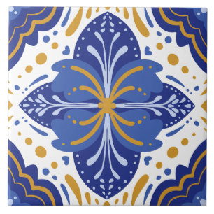 Traditioneel mediterraan Portugees Azulejo Tegeltje